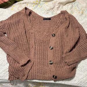 moon & madison pink sweater set. 
Cardigan and sweater tank set